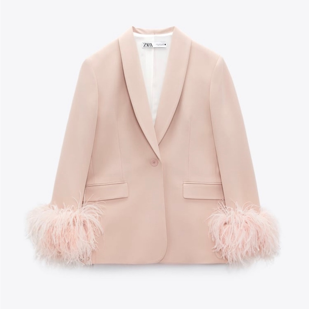 Zara Feather Blazer